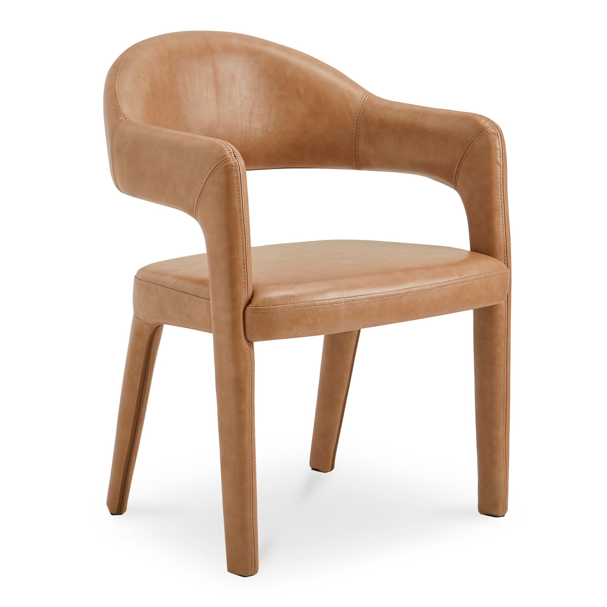 Martens Dining Chair Brown Leather