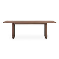 Round Off Small Dining Table Walnut Brown