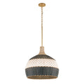 Zanzibar 21'' Soft Gold + Matte Black Pendant