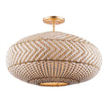 Zanzibar 22'' Soft Gold Semi Flush Mount