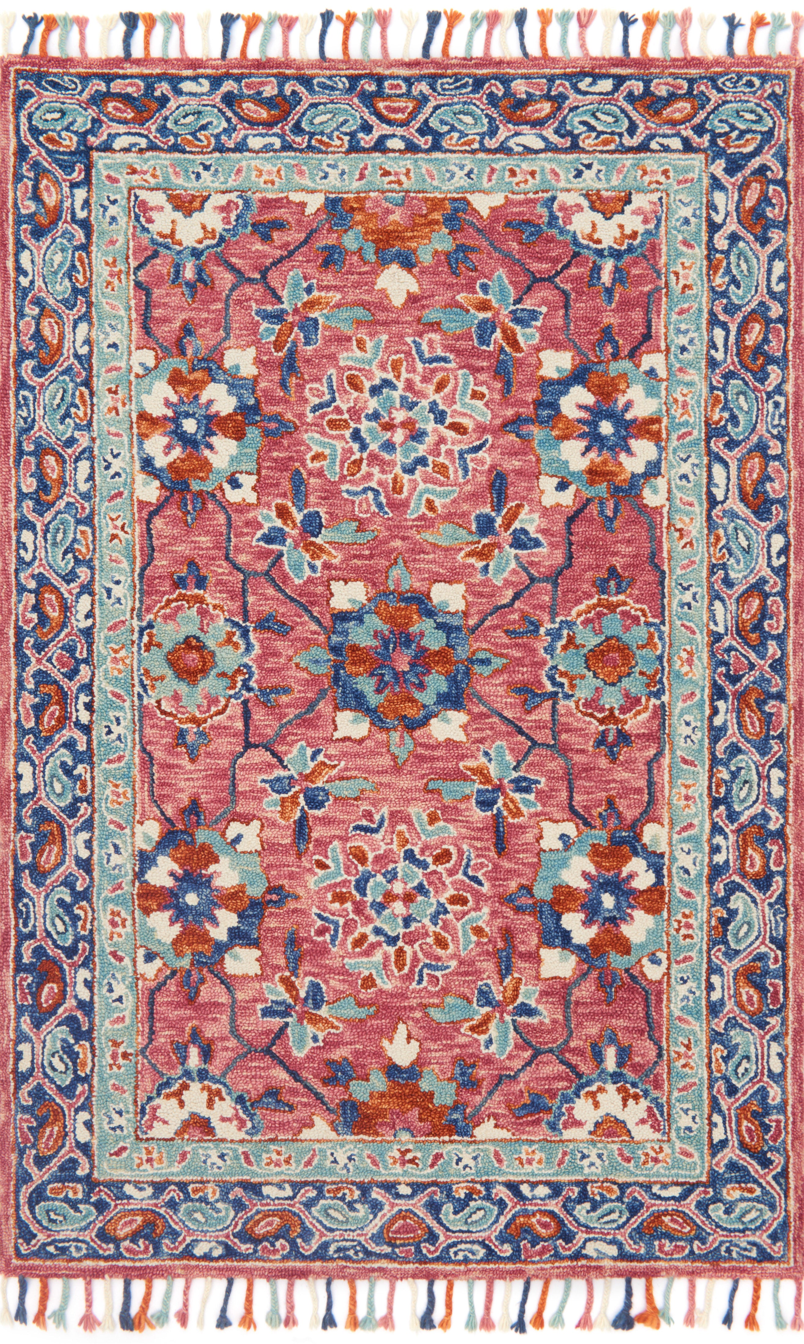Loloi | Zharah Collection | Rose / Denim | ZR-03