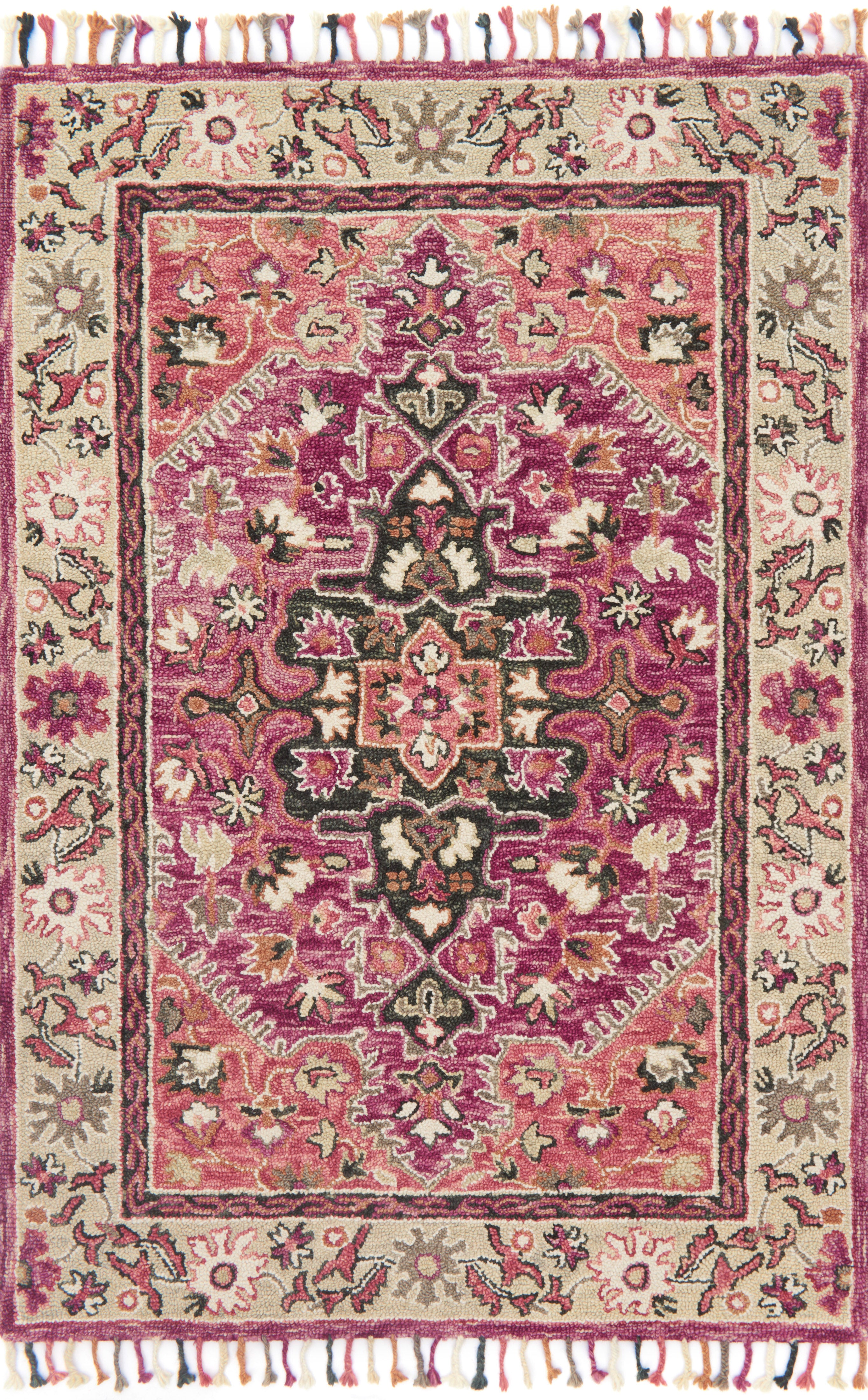 Loloi | Zharah Collection | Raspberry / Taupe | ZR-05