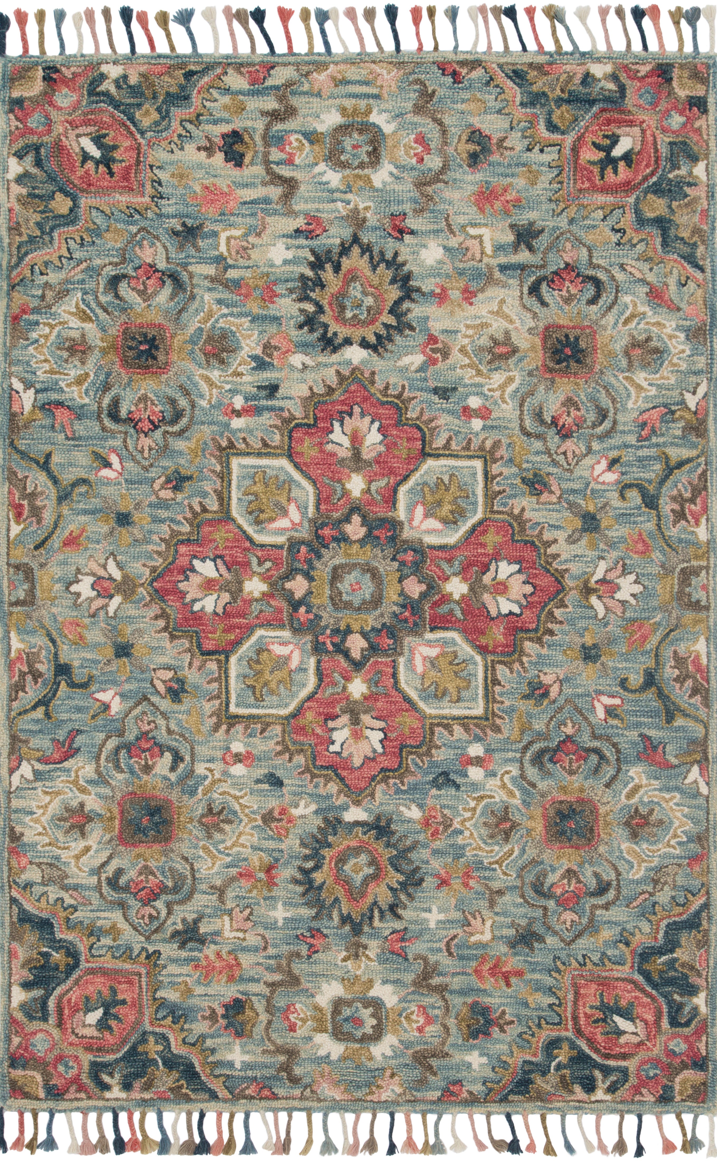 Loloi | Zharah Collection | Light Blue / Multi | ZR-13