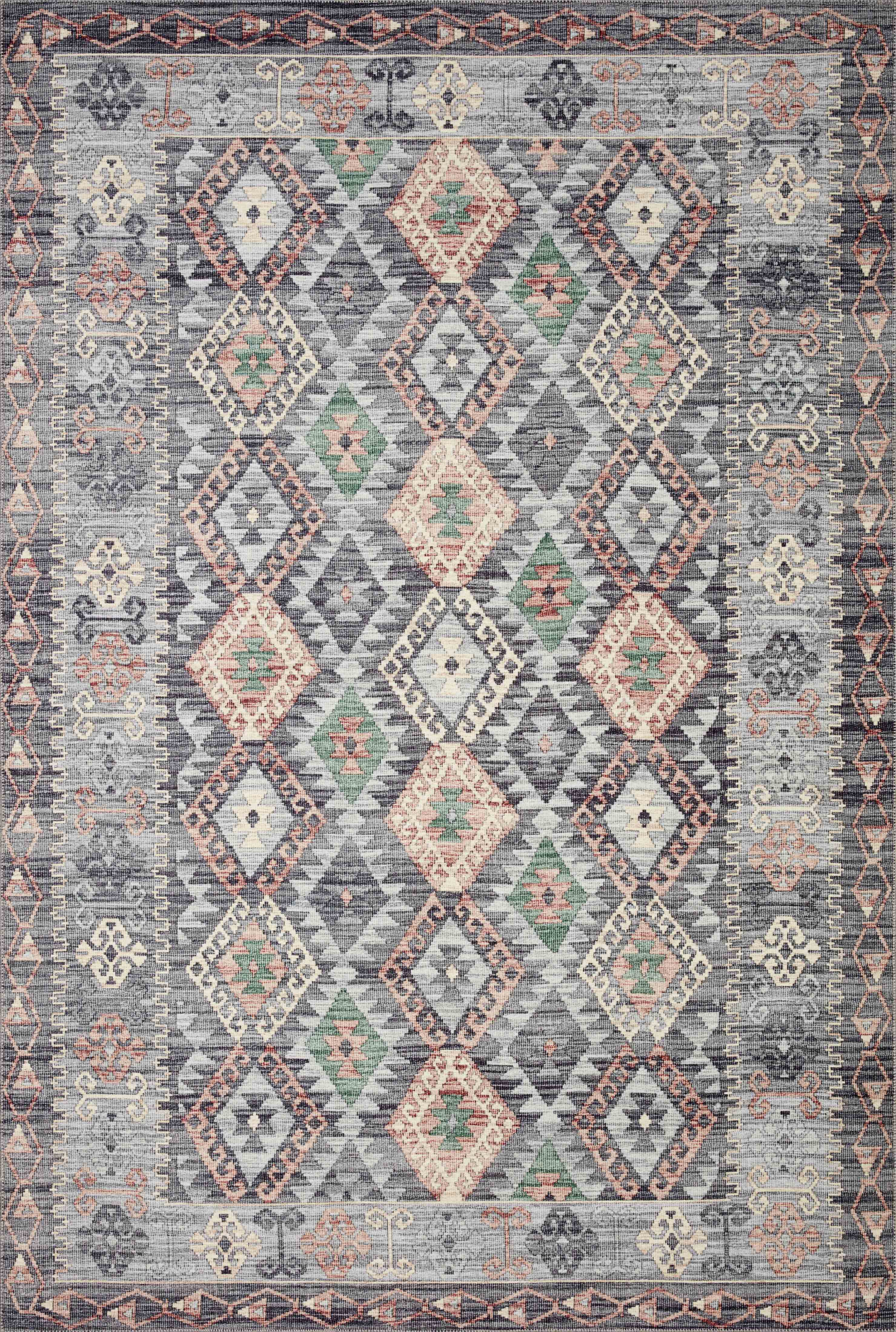 Loloi II | Zion Collection | Grey / Multi | ZIO-01