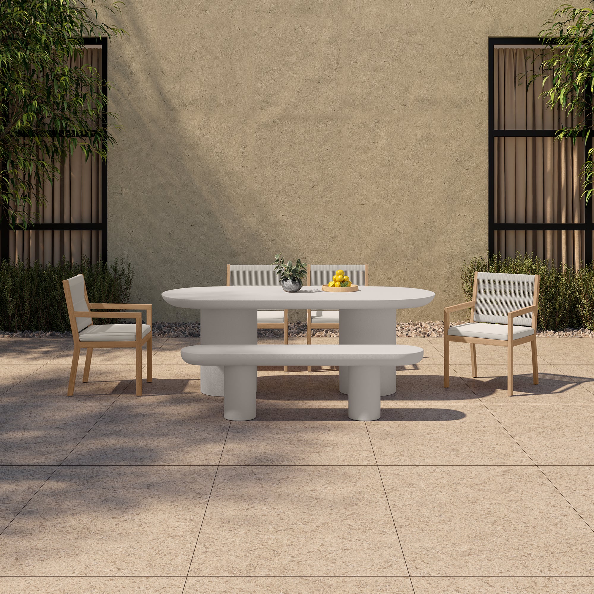Rocca Dining Table Cream