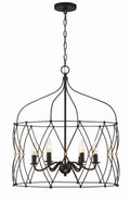 Zucca 24'' English Bronze + Antique Gold Chandelier