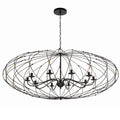 Zucca 58'' English Bronze + Antique Gold Chandelier