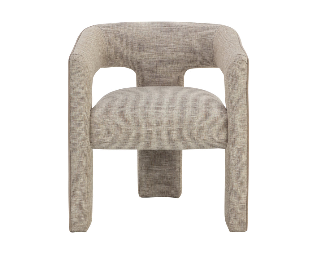 Krasner Dining Armchair - Rhapsody Sand