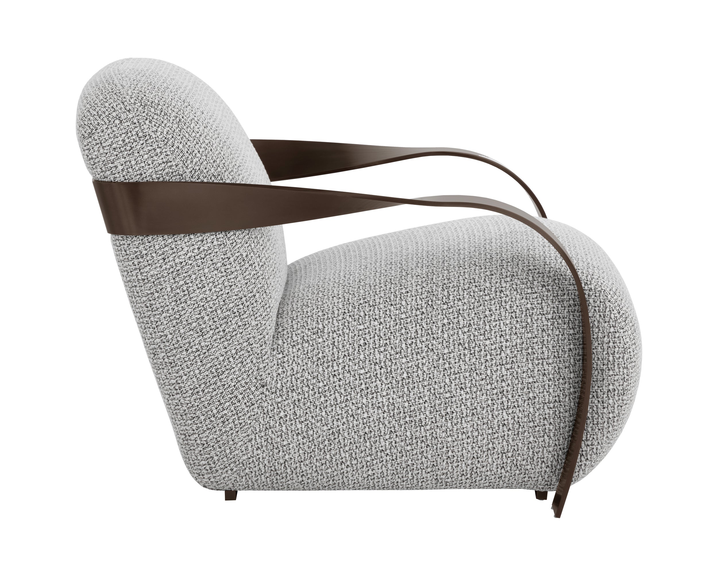 Sonesta Lounge Chair - Dark Bronze - Helios Check Black