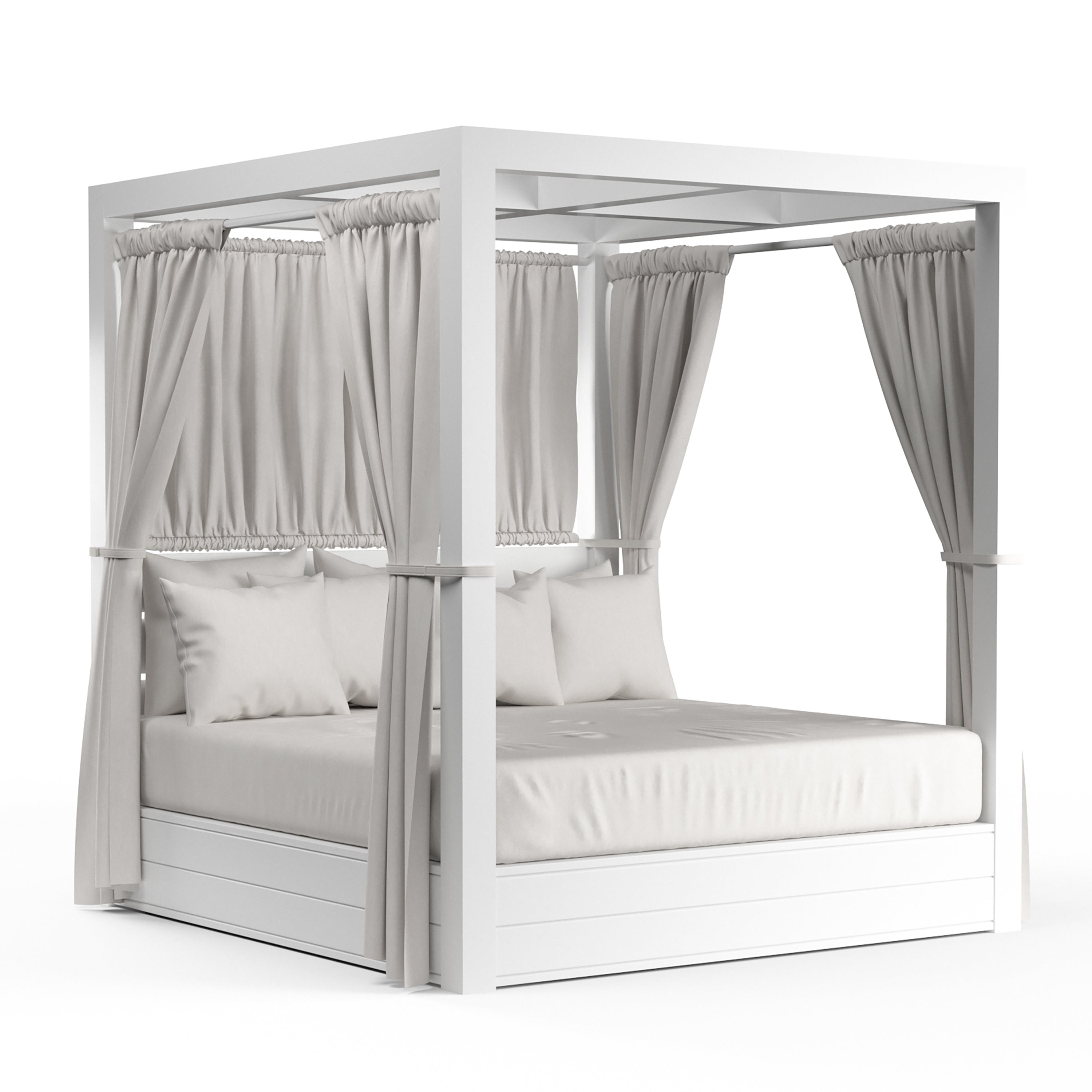 Newport Resort King Daybed in Cast Silver, No Welt