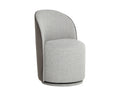 Cavoli Swivel Dining Chair - Belfast Heather Grey / Meg Ash
