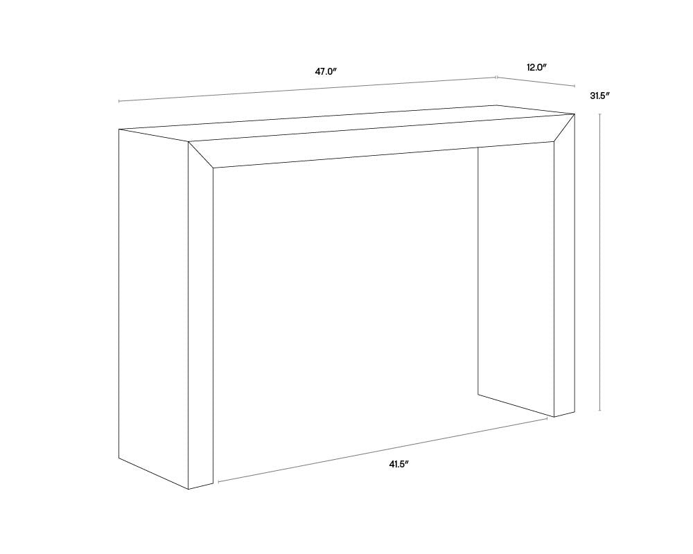 Arch Console Table - Mahogany