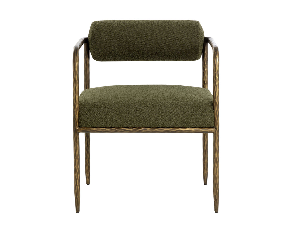 Ajani Dining Armchair - Copenhagen Olive