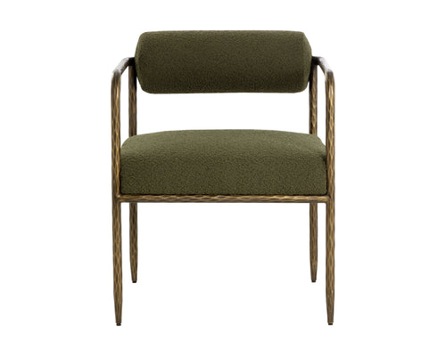 Ajani Dining Armchair - Copenhagen Olive