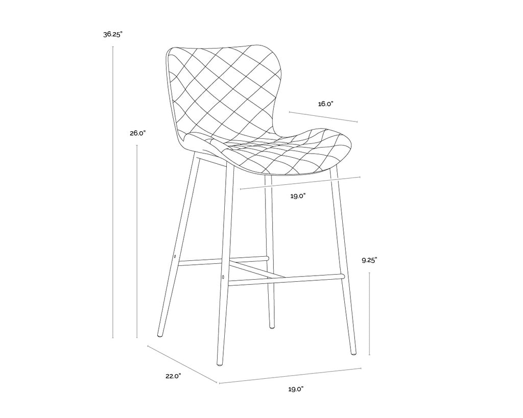 Lyla Counter Stool - Antique Brown