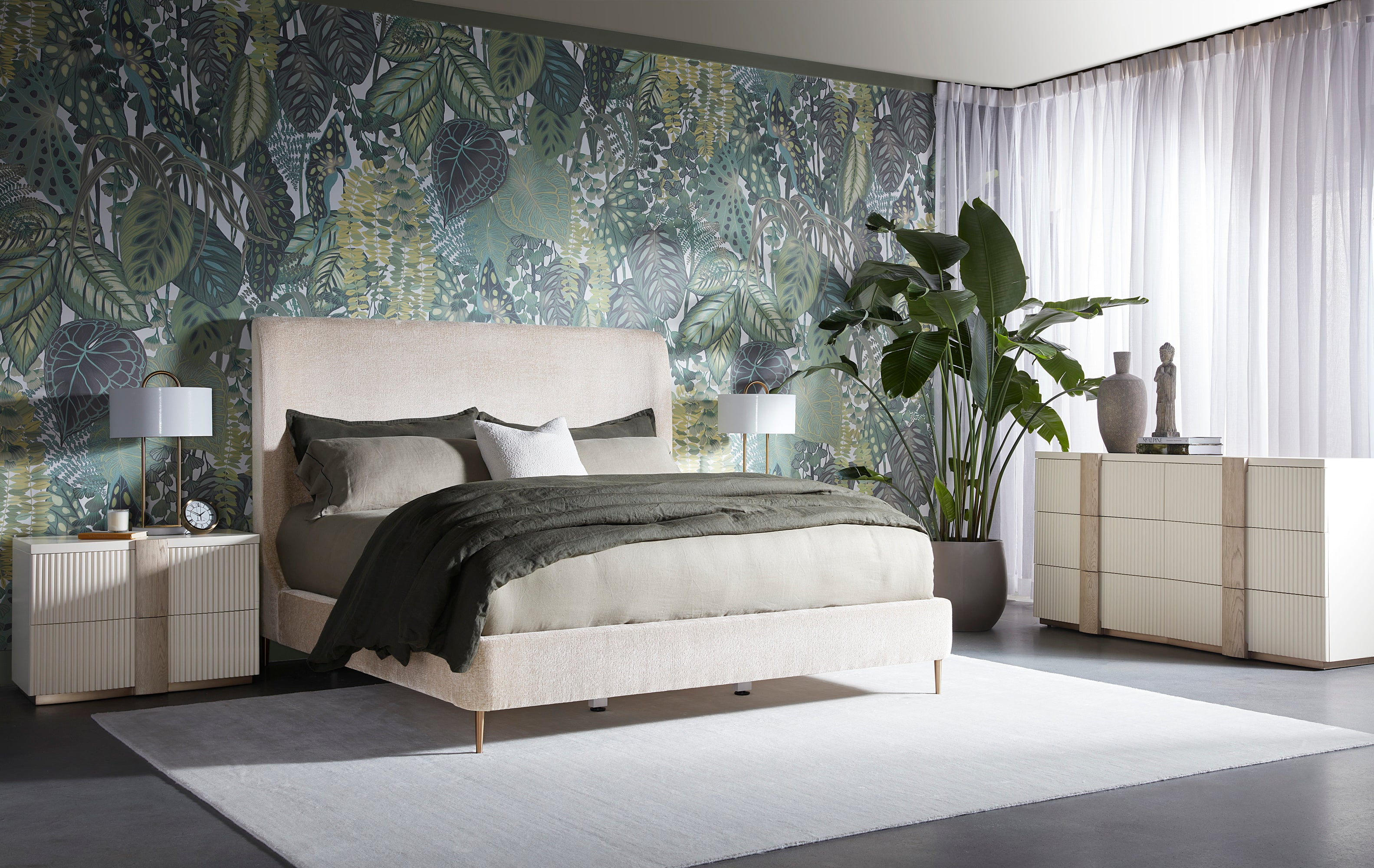 Tierra Bed - Queen - Bergen Taupe