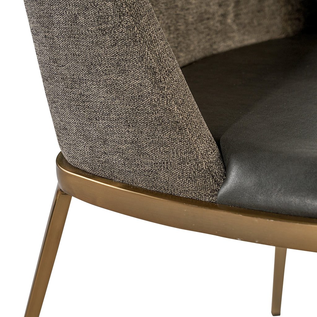 Dover Dining Chair - Bravo Portabella / Sparrow Grey