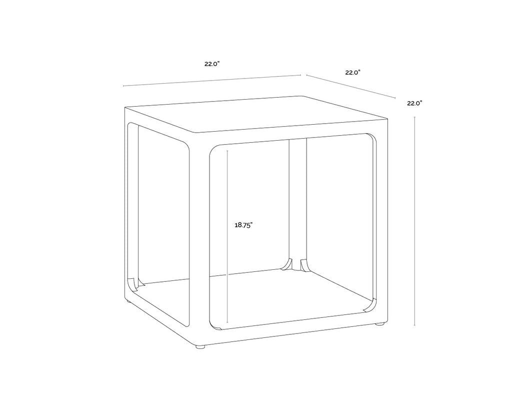 Doncaster Side Table - Black