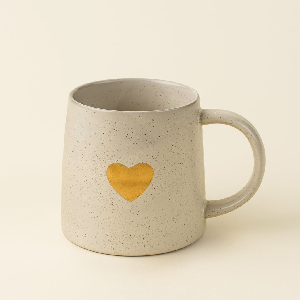 Gold Heart Mug L