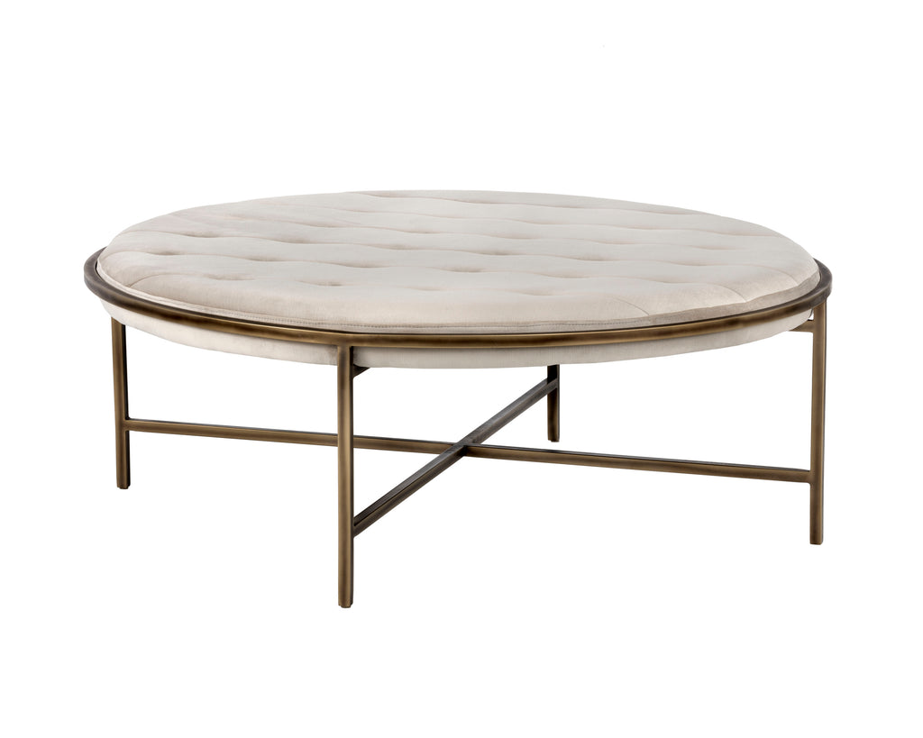 Ethel Ottoman - Round - Piccolo Prosecco
