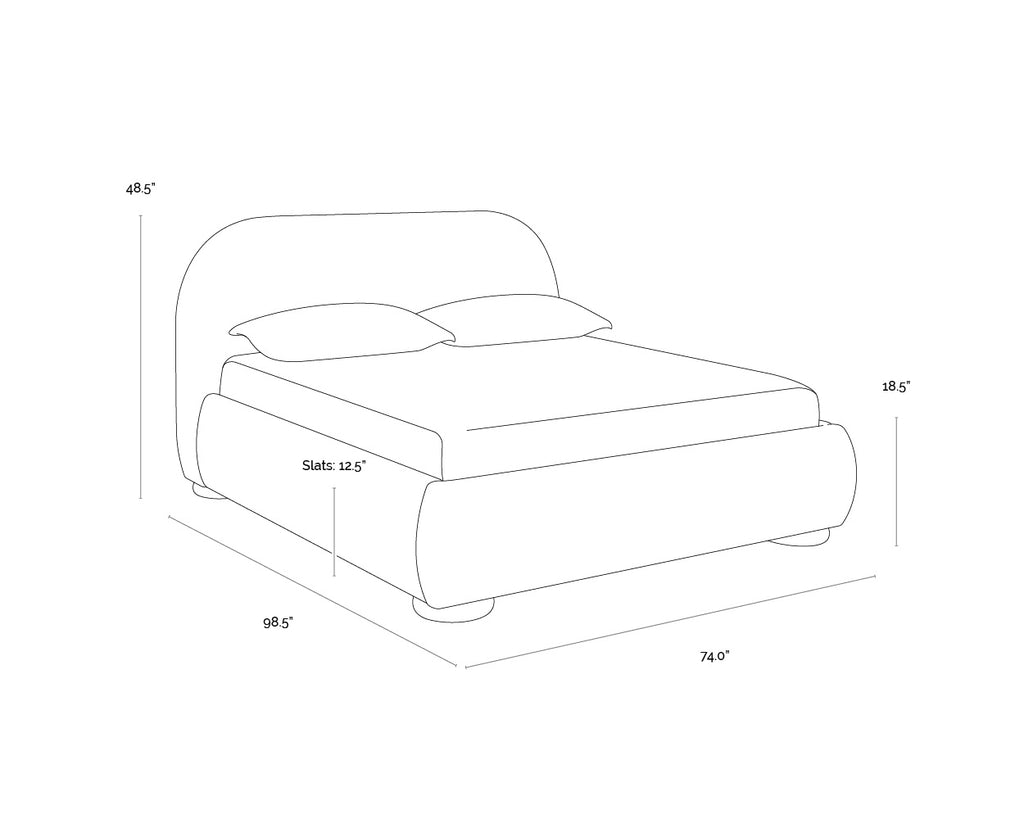 Marin Bed - Queen - Kona Camel
