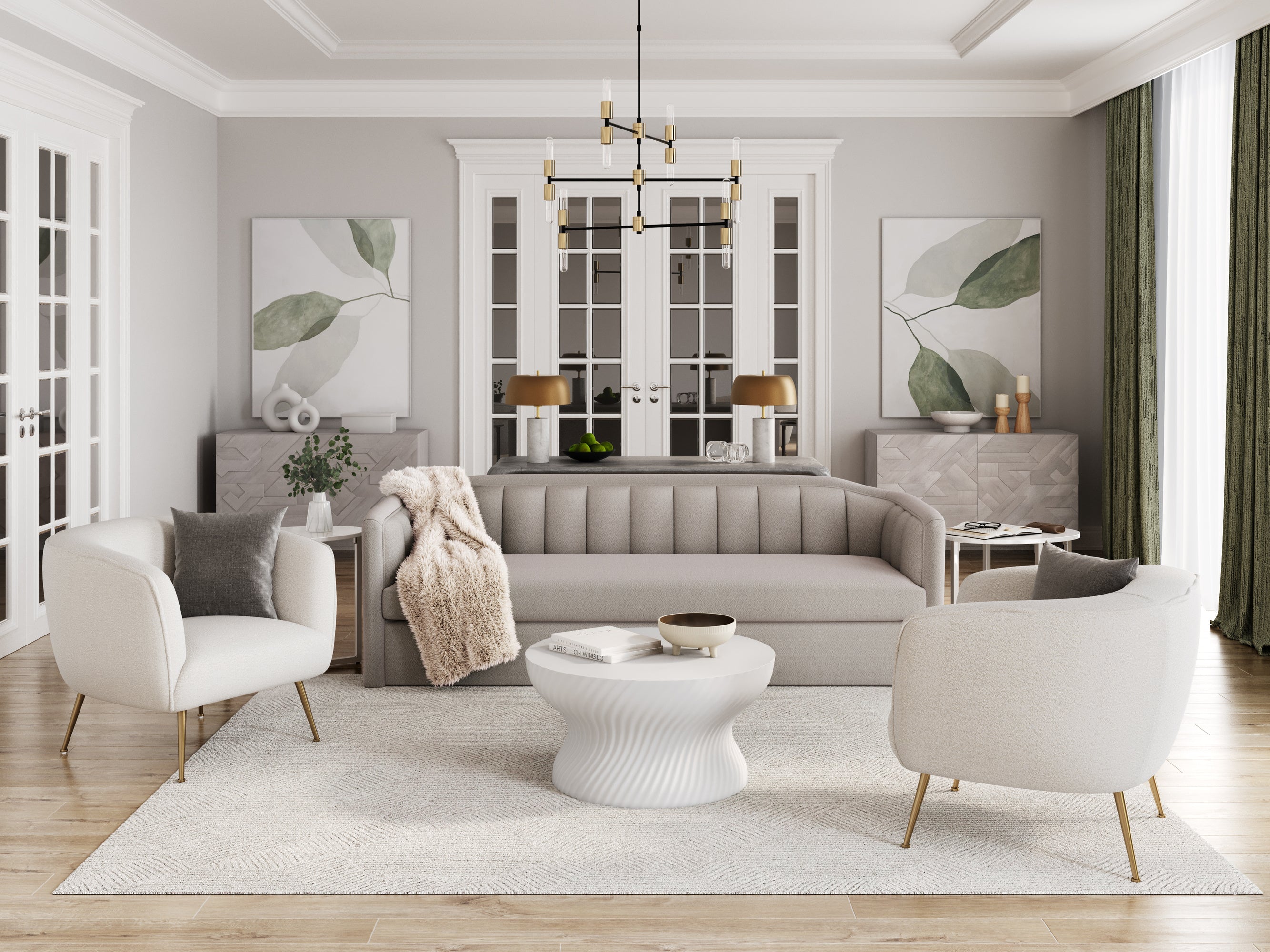 Birrit Sofa - Dove Cream