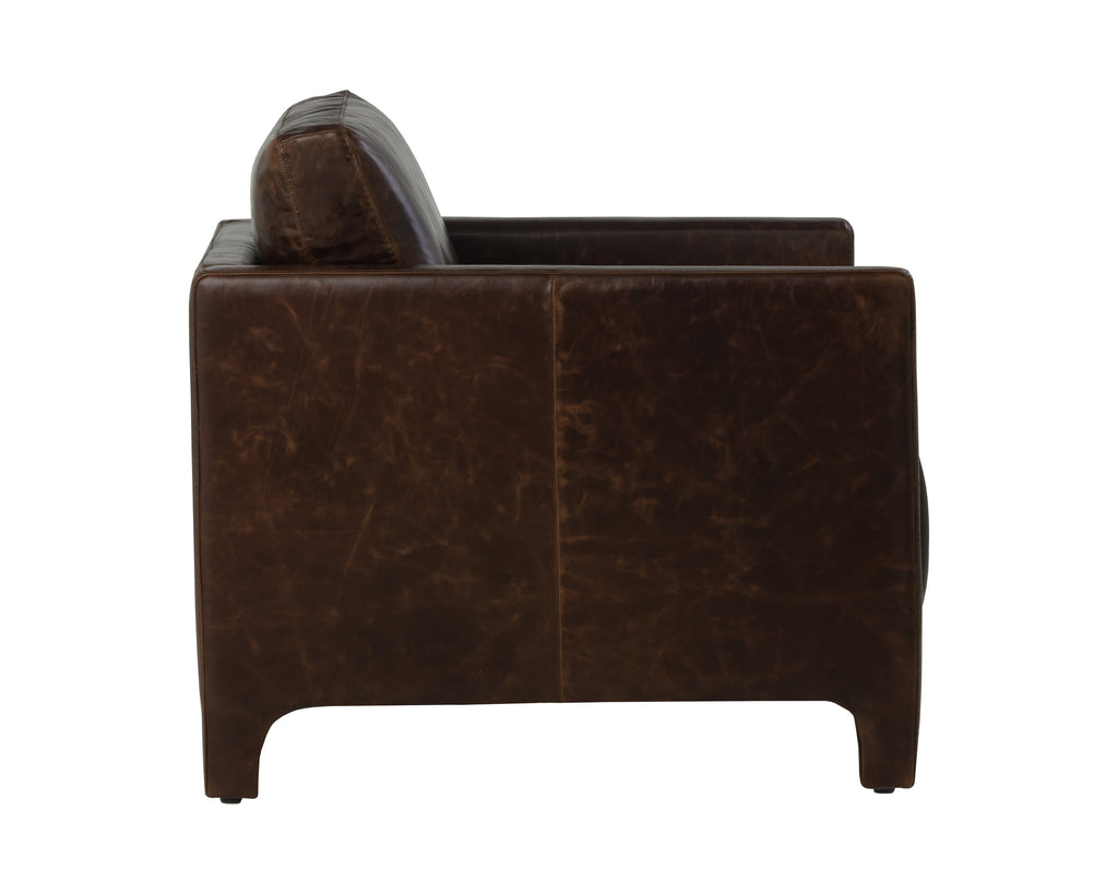 Rodney Lounge Chair - Chocolate Leather