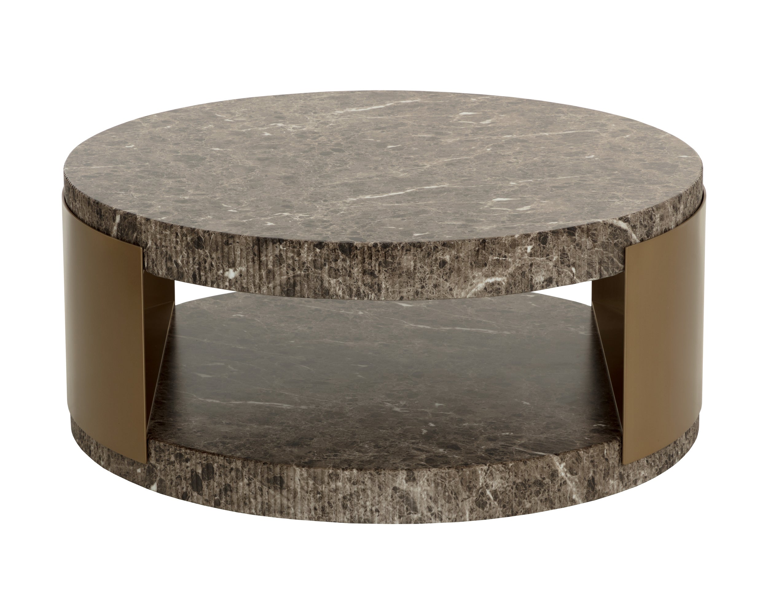 Cavette Coffee Table - Marble Look - Dark Emperador