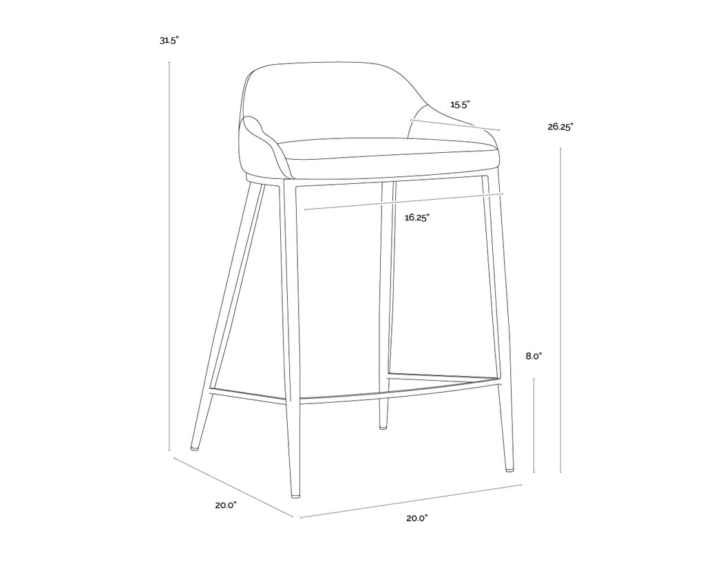 Astra Counter Stool - Ivanhoe Pine
