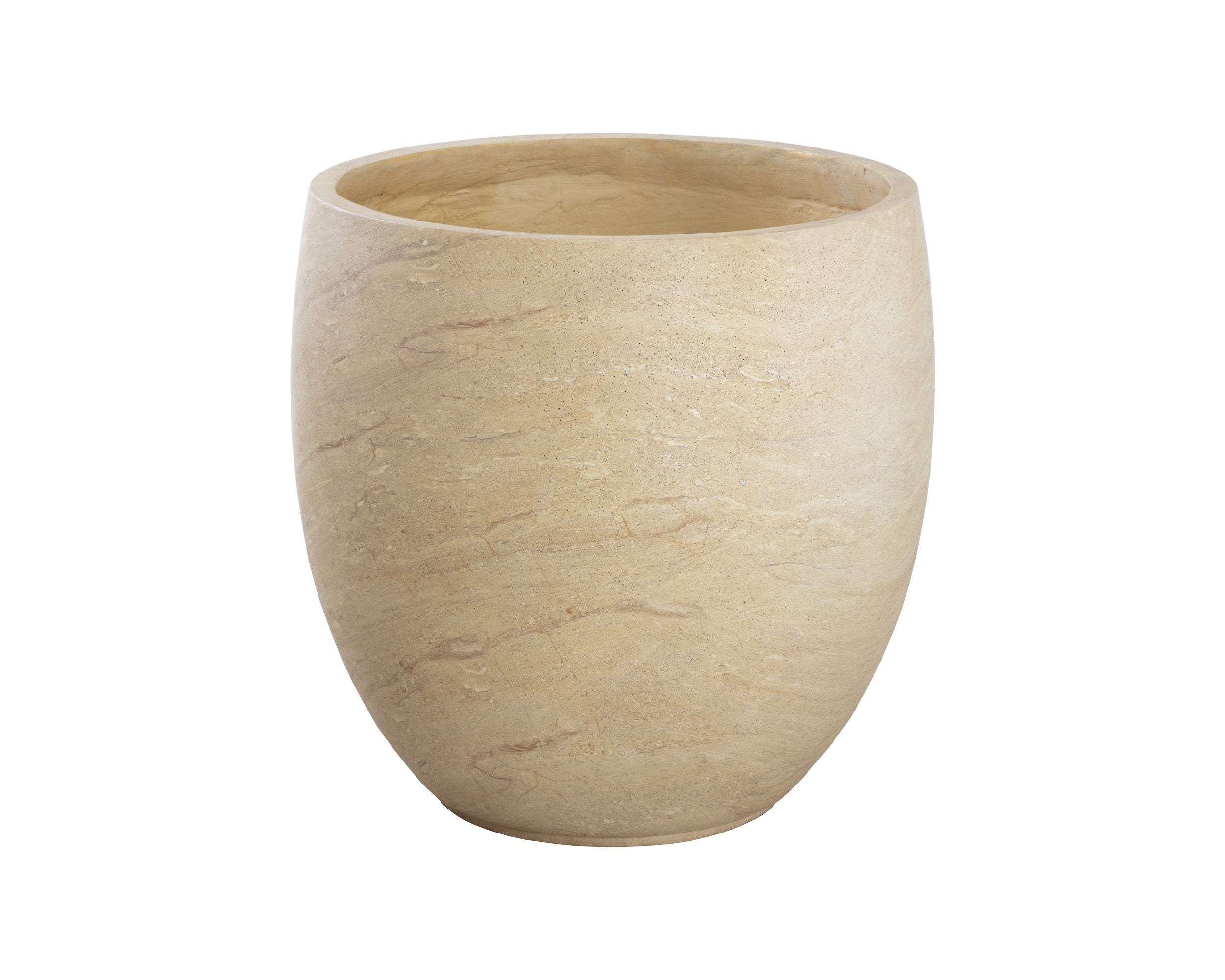 Aster Planter - Large - Travertine Look
