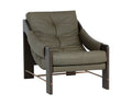 Rafferty Lounge Chair - Brown - Ludlow Dark Olive Leather