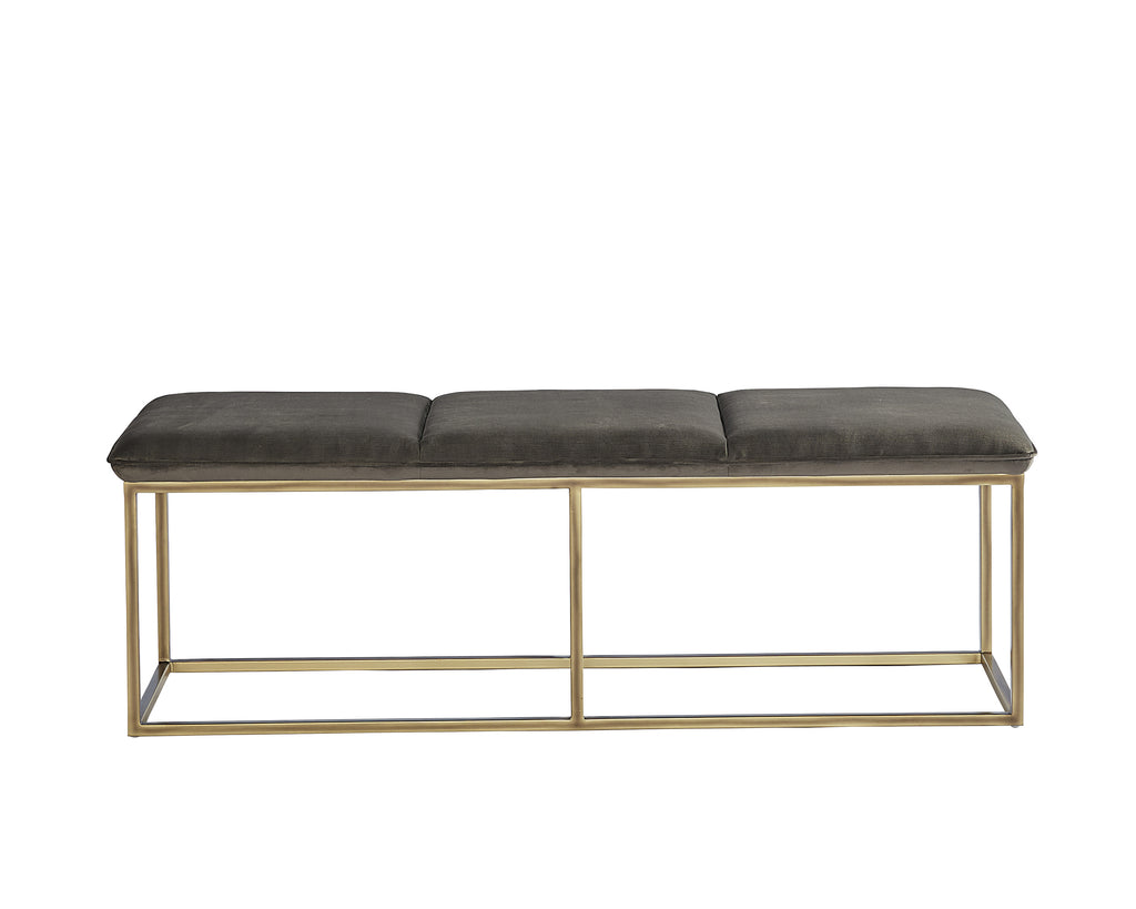 Alley Bench - Rustic Bronze - Piccolo Pebble