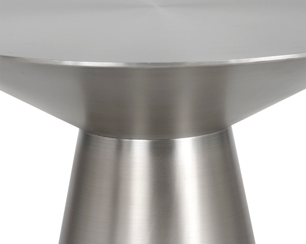 Carmel End Table - Stainless Steel