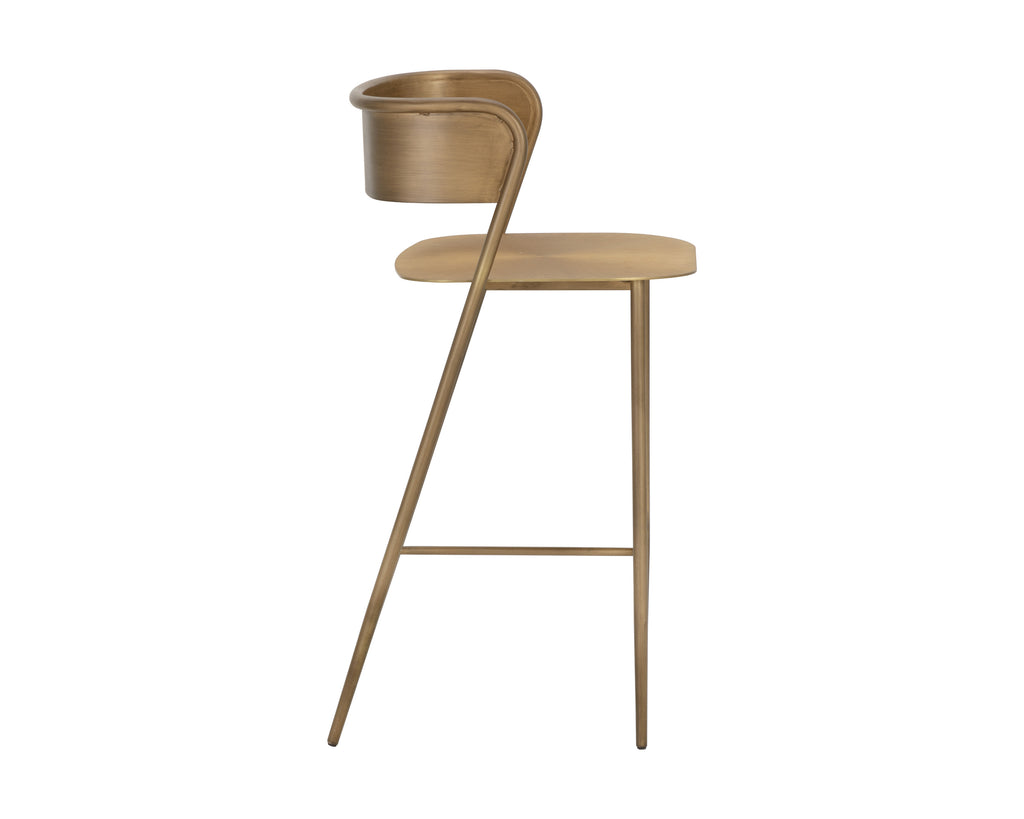 Keanu Counter Stool - Antique Gold
