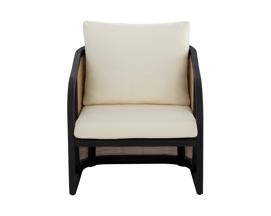 Palermo Lounge Chair - Charcoal - Stinson Cream