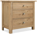 Driftwood Three-Drawer Nightstand | Usb Ports