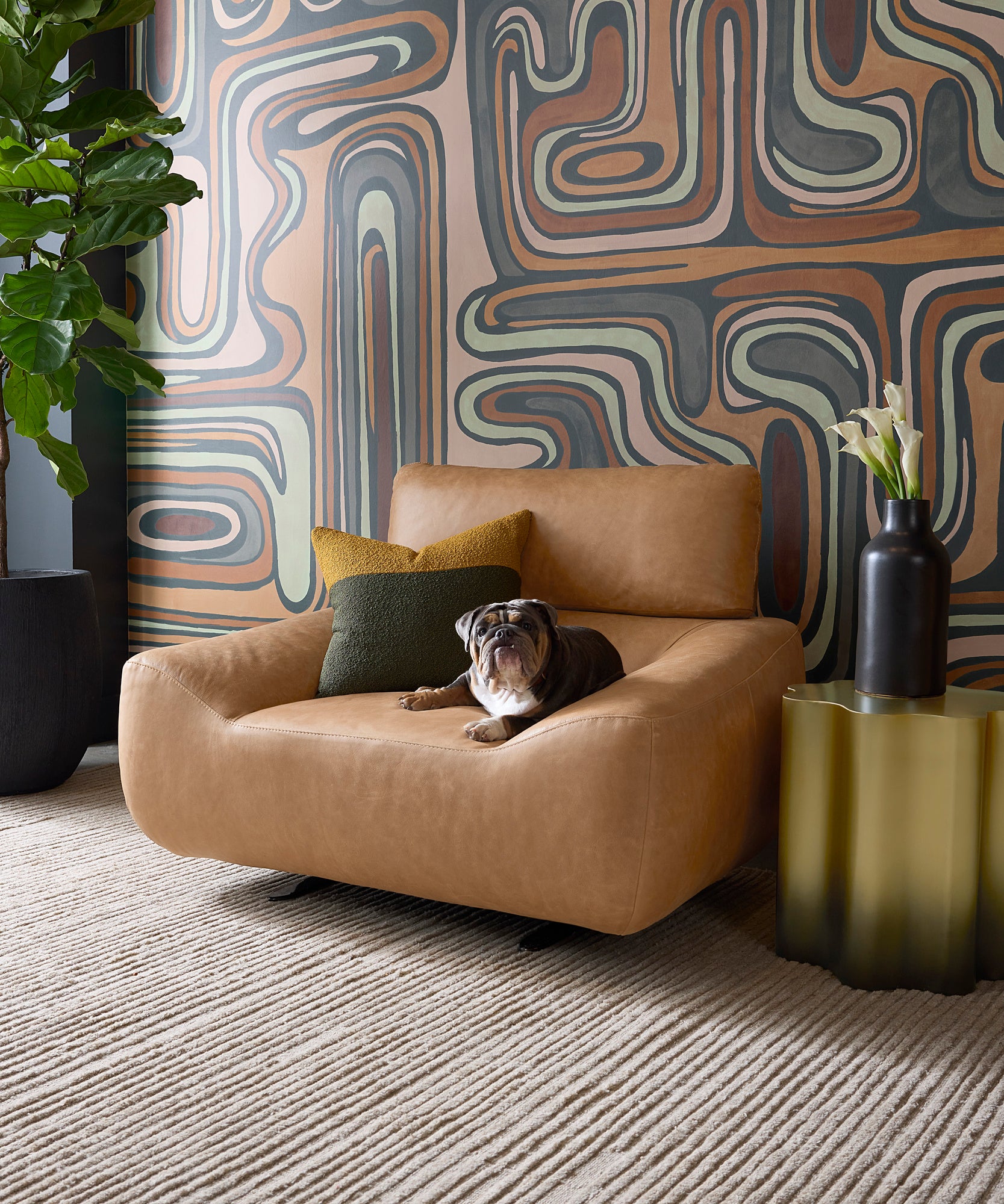 Deva Hand-Tufted Rug - Taupe - 8' X 10'