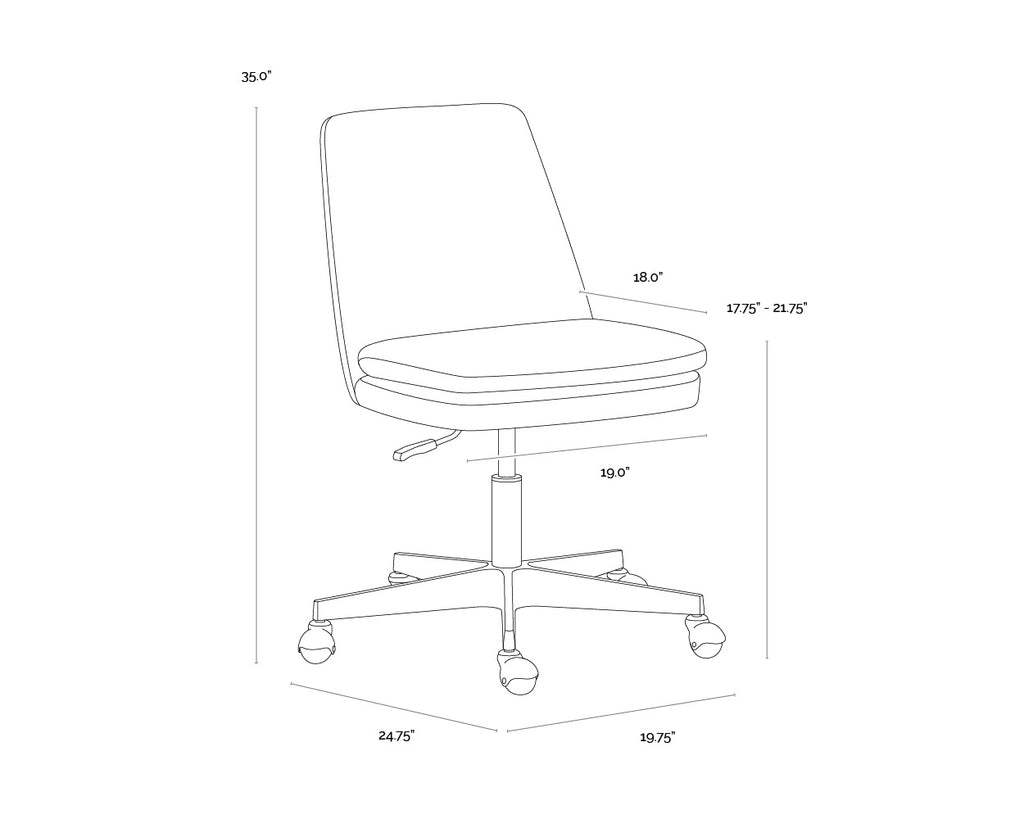 Berget Office Chair - Bergen Olive