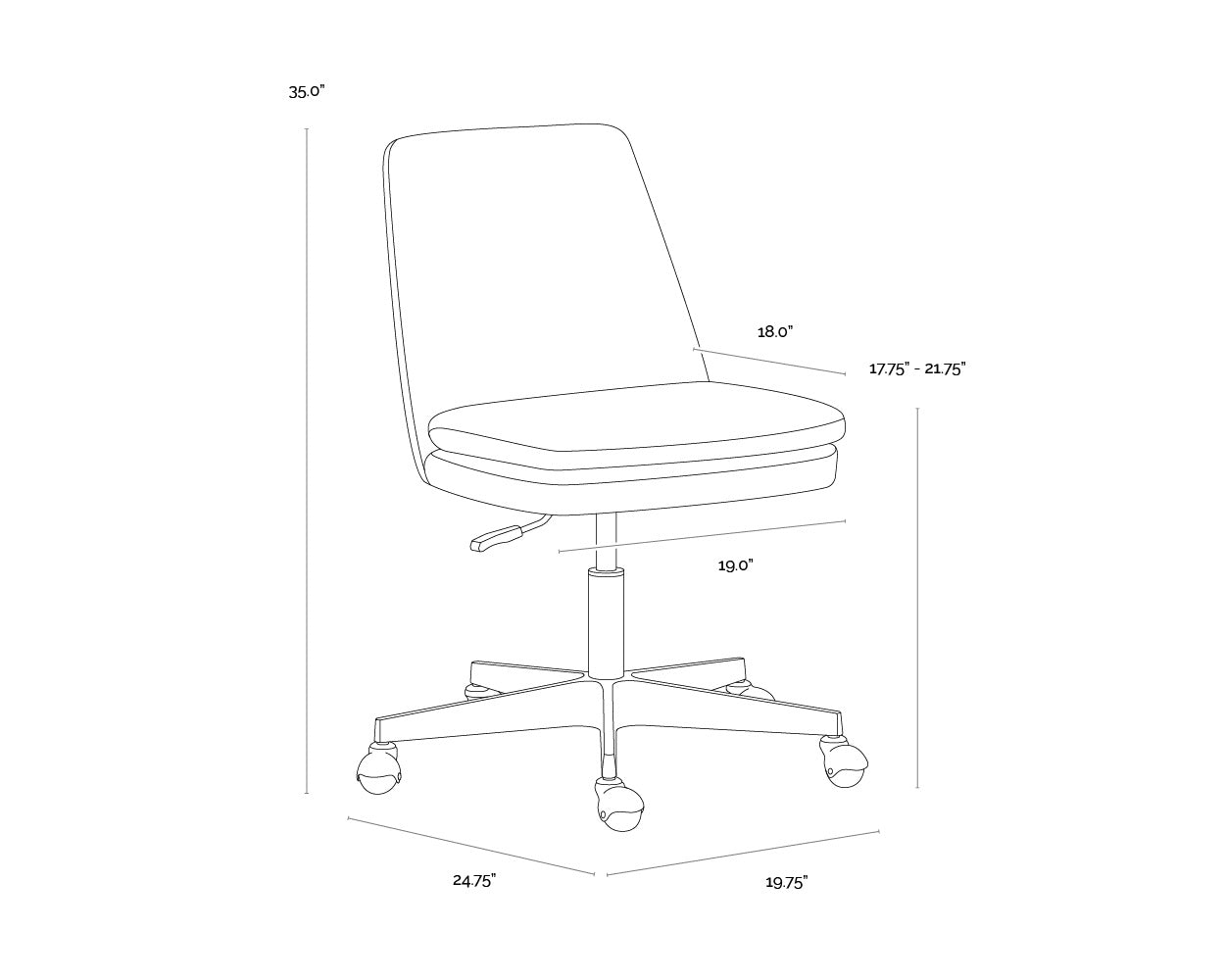 Berget Office Chair - Bergen Olive
