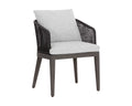 Capri Dining Armchair - Smoke Grey - Copacabana Marble