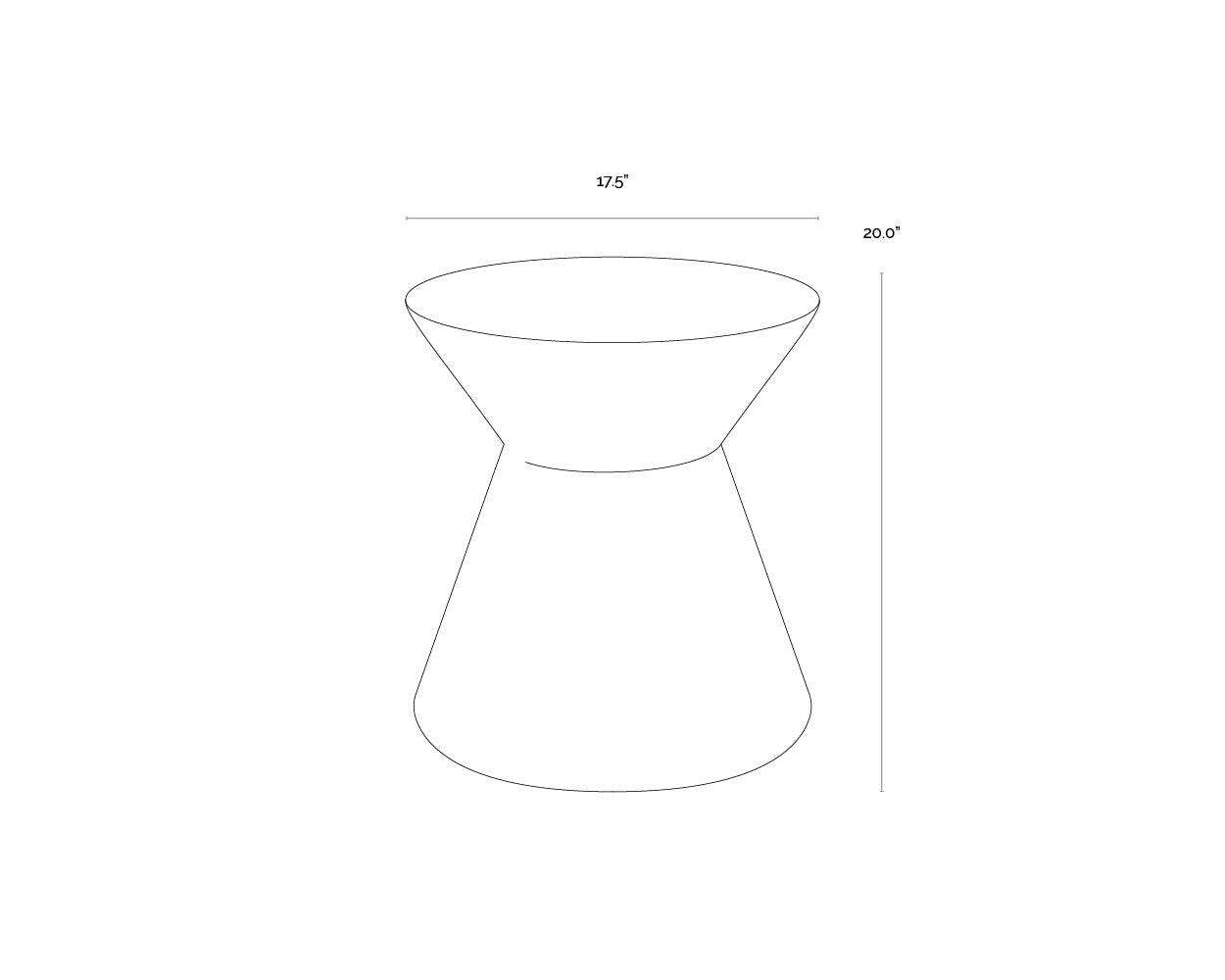 Astley End Table - Grey