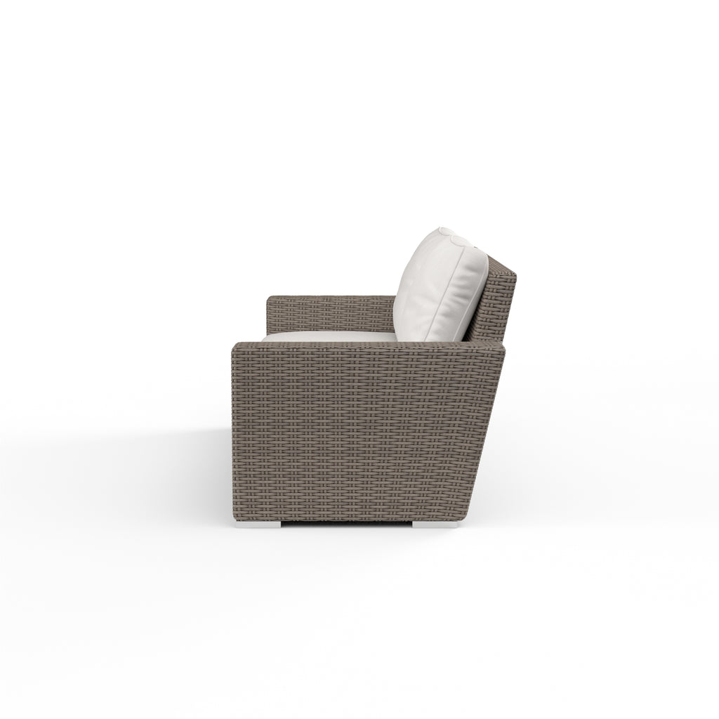 Coronado Loveseat in Canvas Flax w/ Self Welt