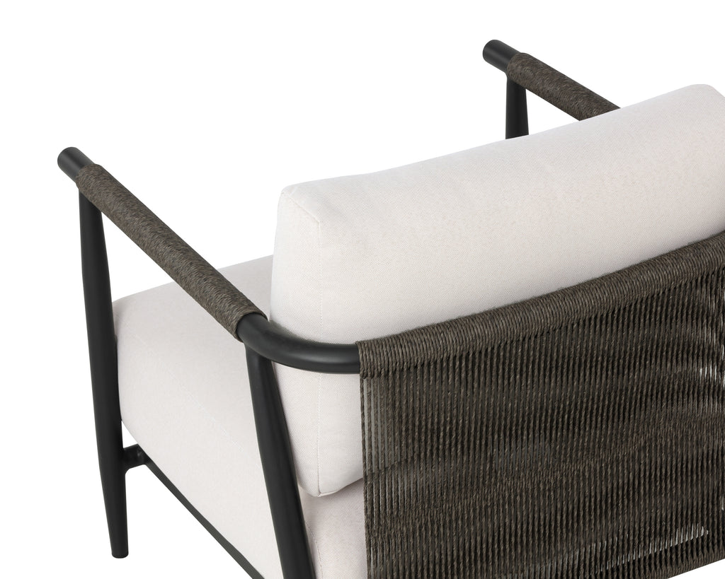 Muros Lounge Chair - Black - Palazzo Cream