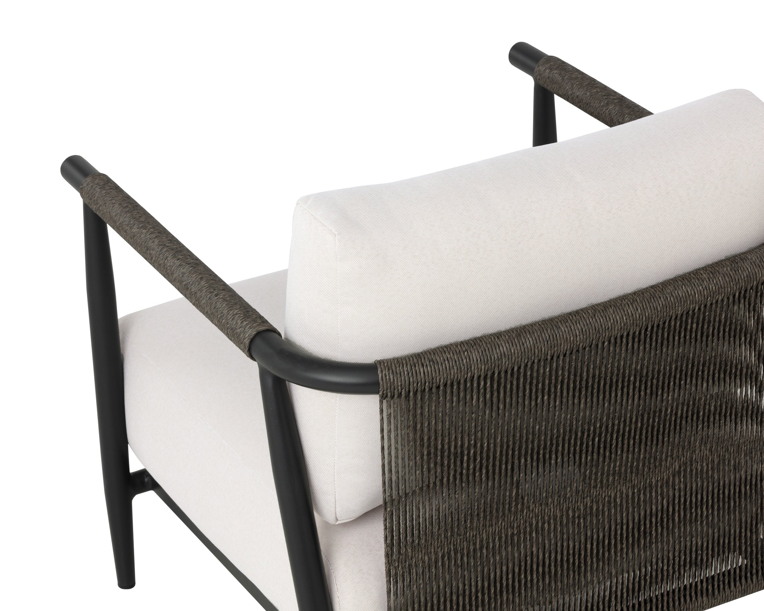 Muros Lounge Chair - Black - Palazzo Cream