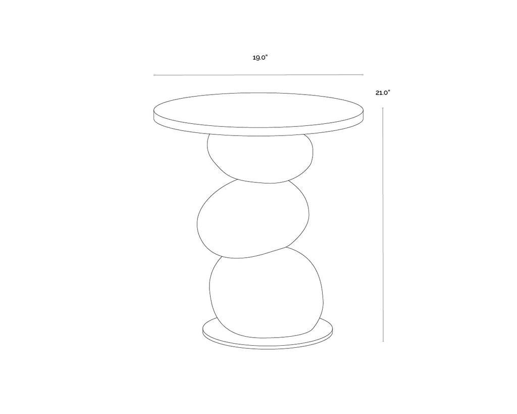 Paplo End Table - Black