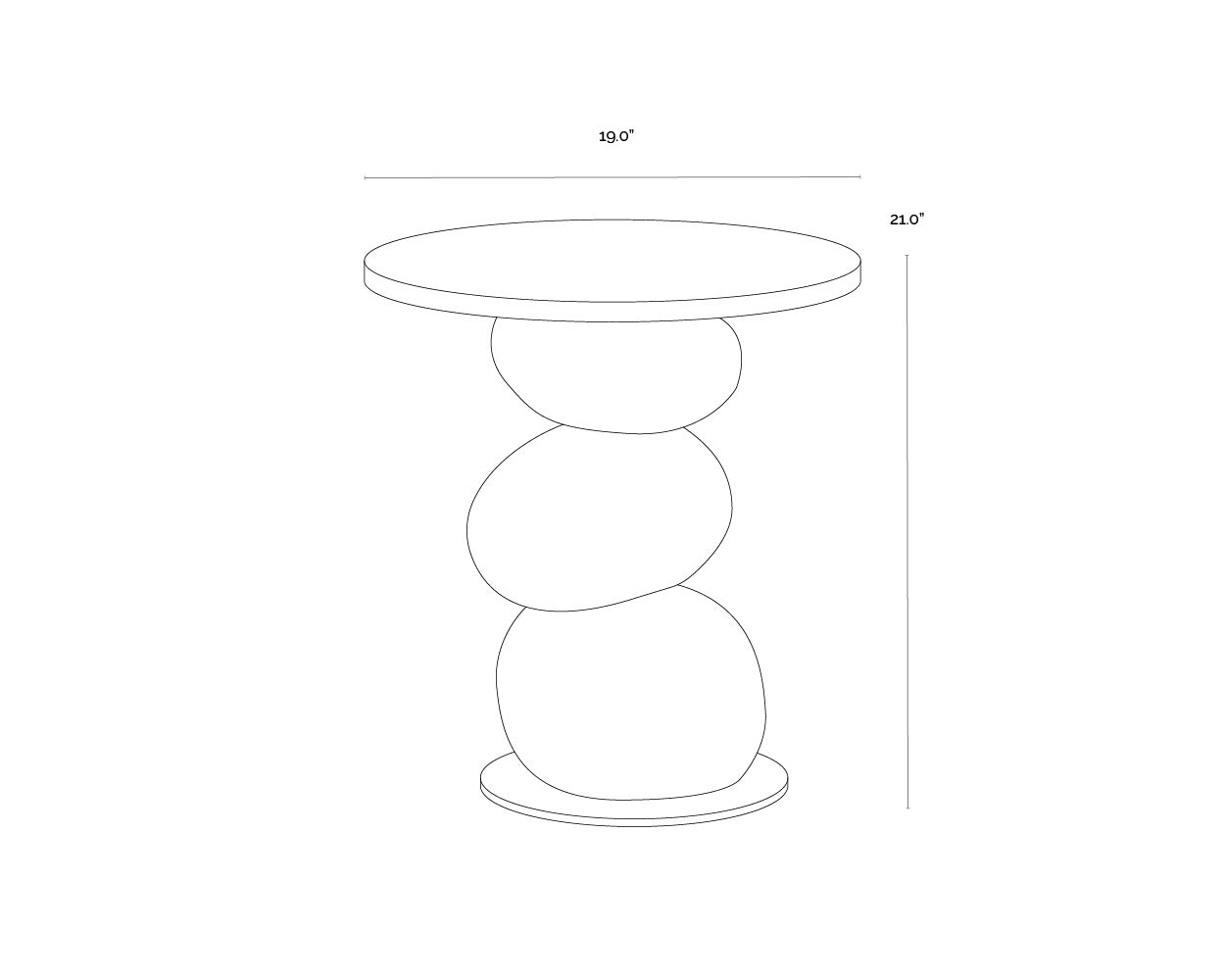 Paplo End Table - Black