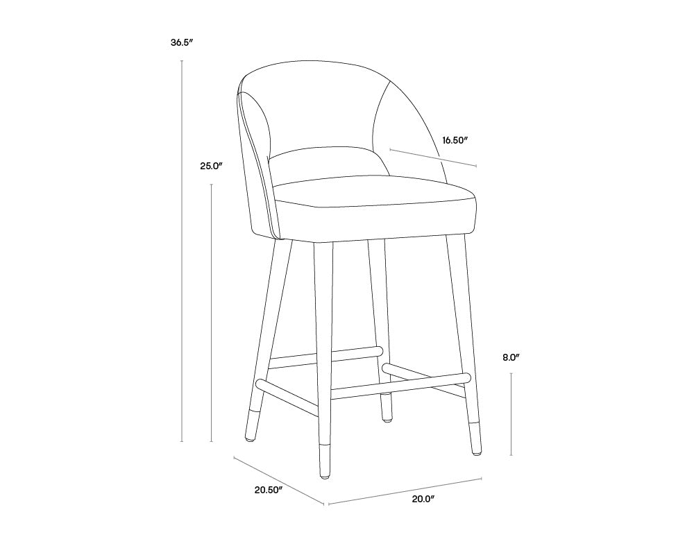 Monae Counter Stool - Abbington Black