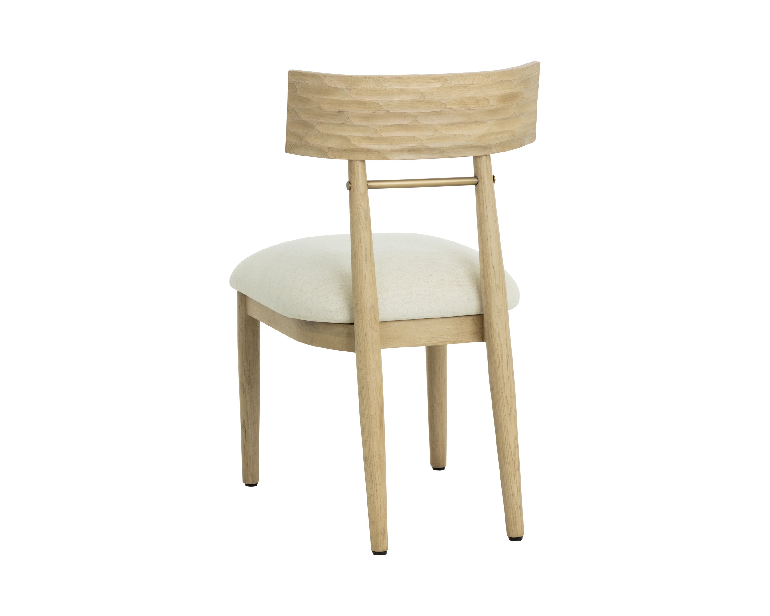 Florian Dining Chair - Light Oak - Geralt Linen
