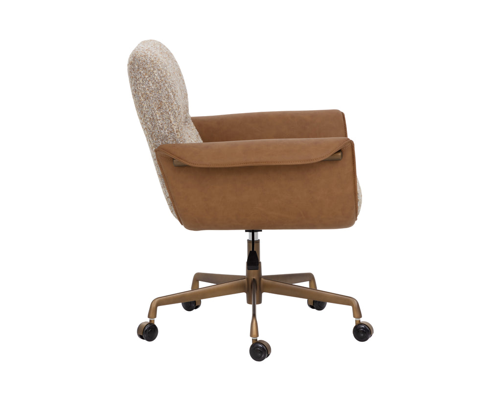 Lomax Office Chair - Holden Dusty Greige / Milliken Cognac