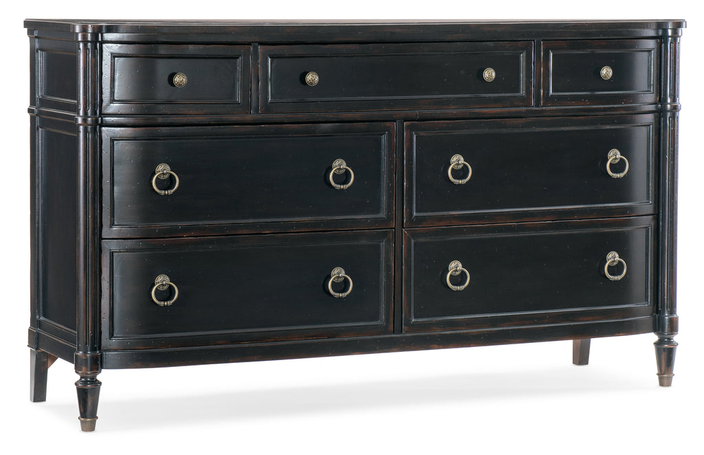 Charleston Seven-Drawer Dresser | Black Cherry